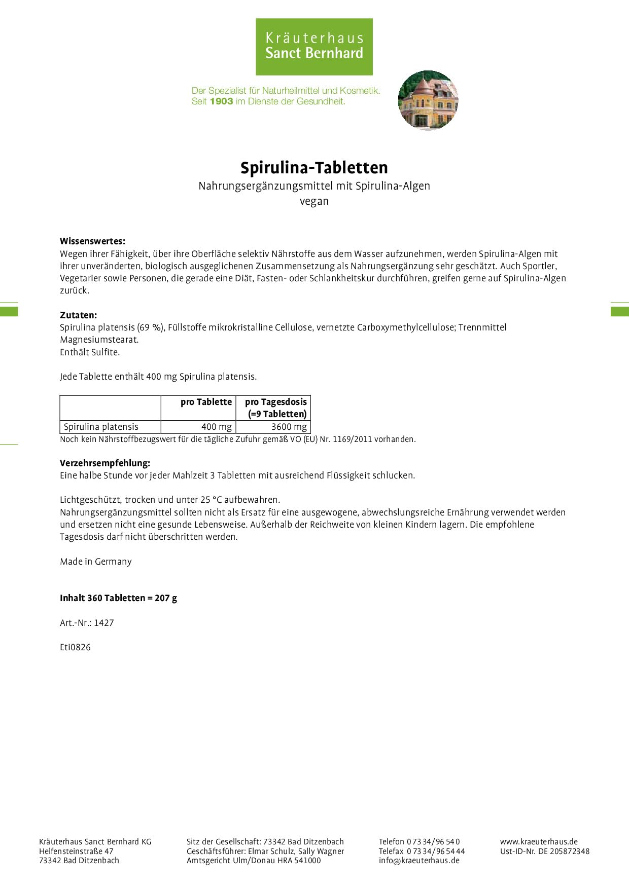 kr-uterhaus-sanct-bernhard-spirulina-tabletten-360-st-ck-400-mg-vegan image 2