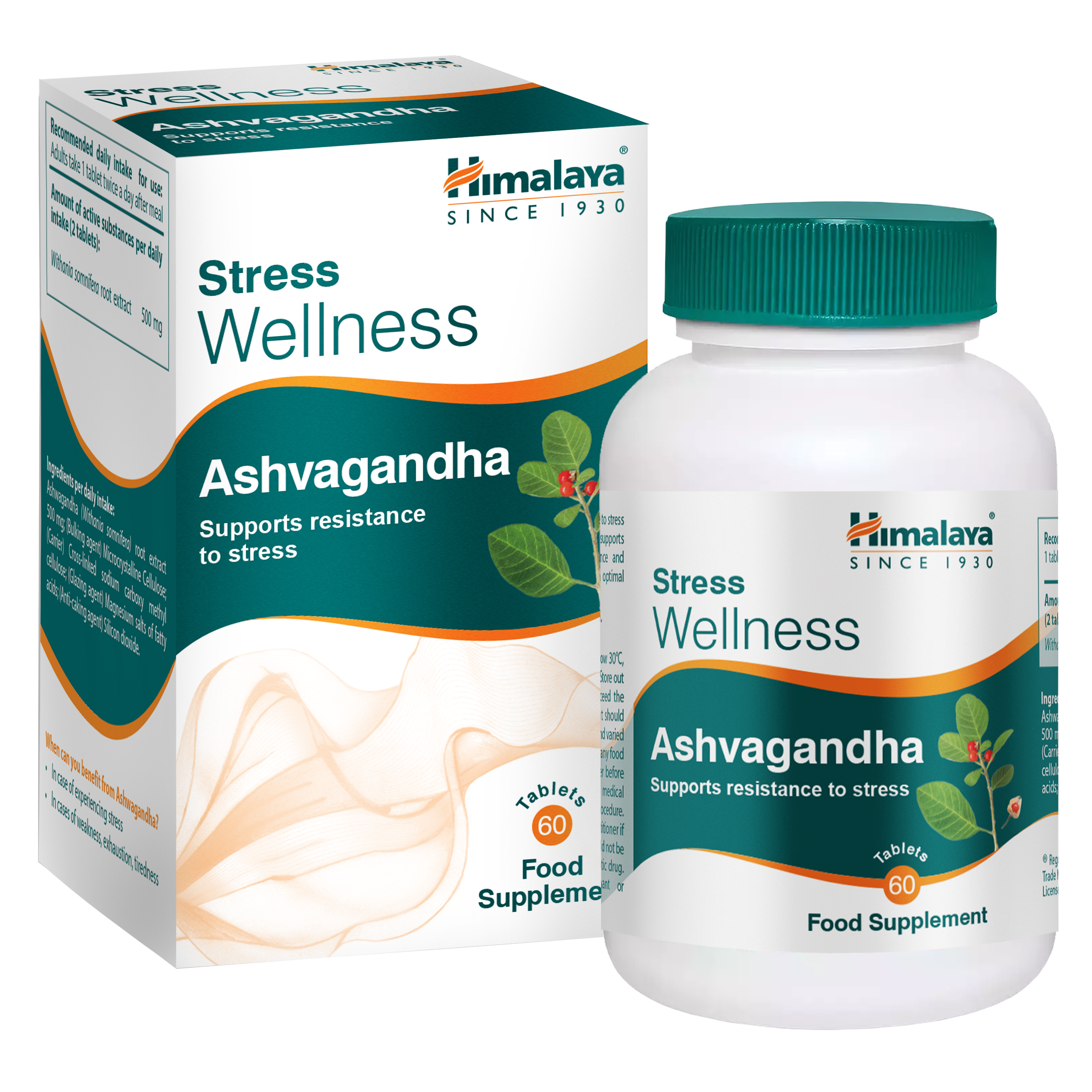 himalaya-ashvagandha-stress-wellness-60-tabletten-vegan image 1