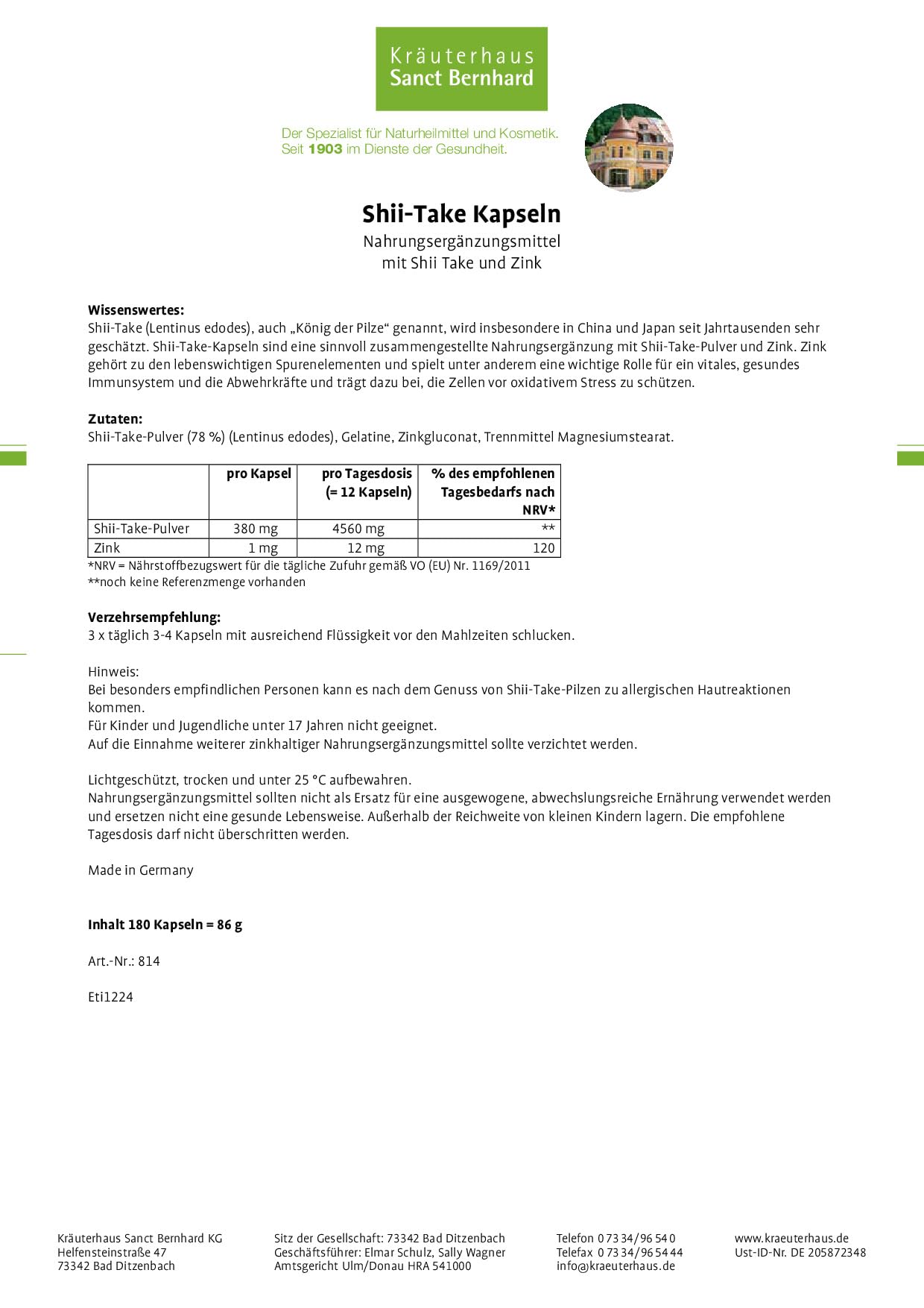 kr-uterhaus-sanct-bernhard-shii-take-kapseln-180-st-zink image 2