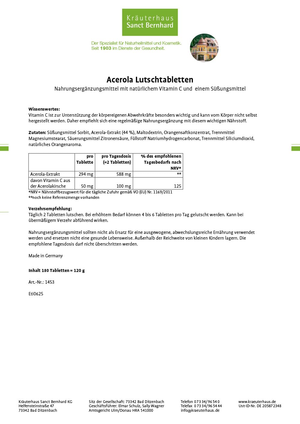 sanct-bernhard-acerola-lutschtabletten-180-tabletten-vitamin-c image 2