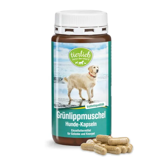 tierlieb-gr-nlippmuschel-hunde-kapseln-150-st-ck-gag image 1