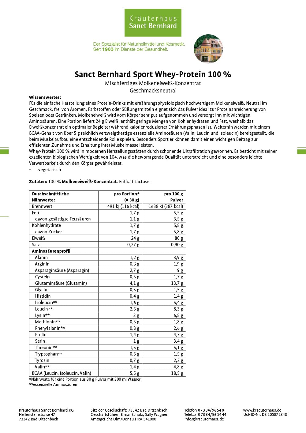 sanct-bernhard-sport-whey-protein-neutral-1-kg-muskelaufbau image 6