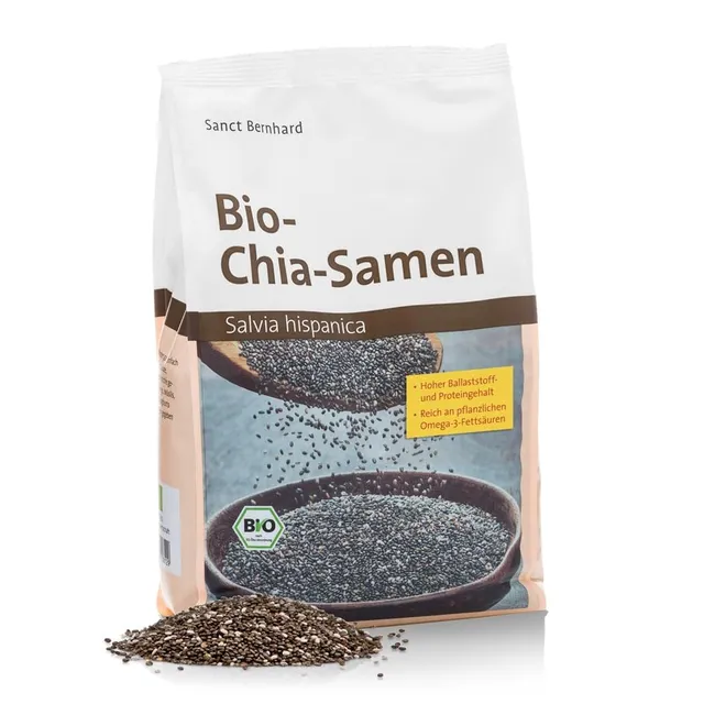 sanct-bernhard-bio-chia-samen-1000-g-pflanzliches-omega-3-superfood image 1