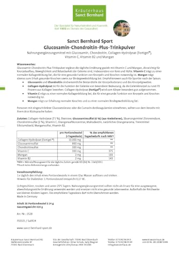 sanct-bernhard-glucosamin-chondroitin-plus-trinkpulver-30-beutel-gelenk image 4