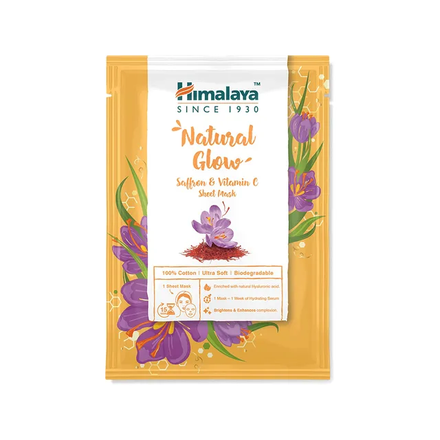 himalaya-natural-glow-tuchmaske-safran-vitamin-c-gesichtsmaske-30-ml image 1
