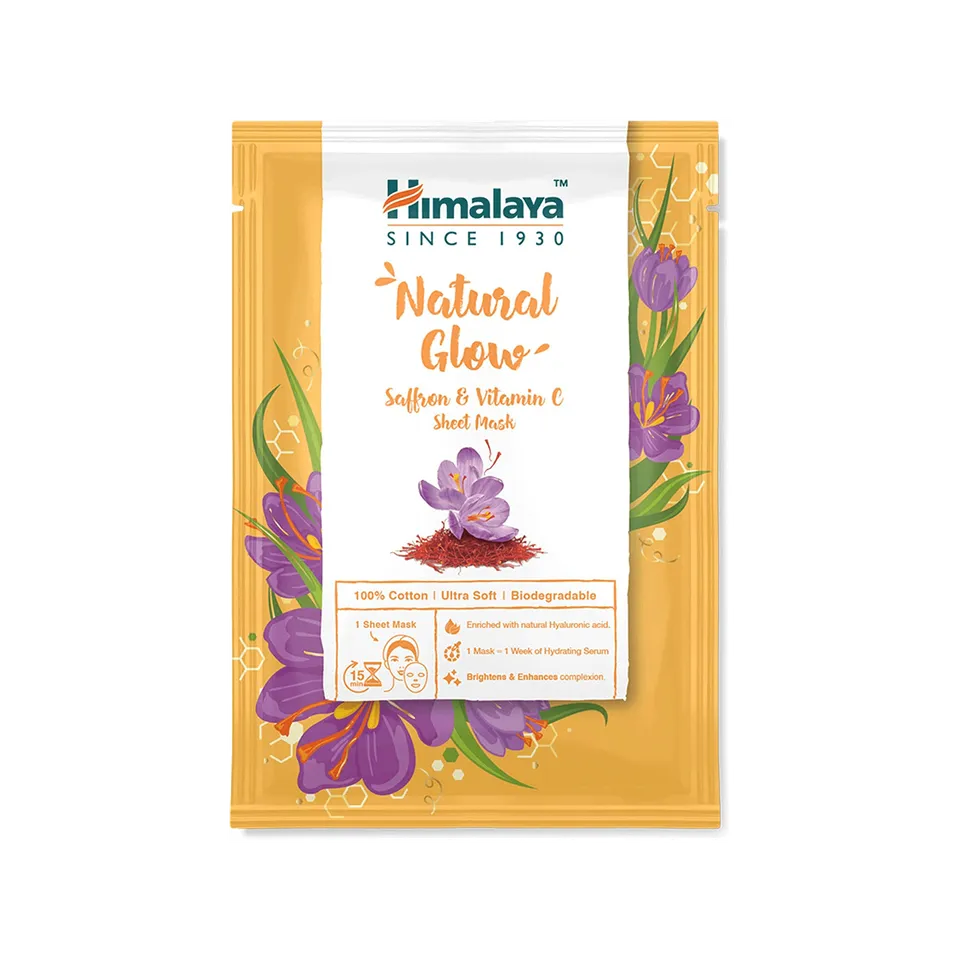 himalaya-natural-glow-tuchmaske-safran-vitamin-c-gesichtsmaske-30-ml image 1