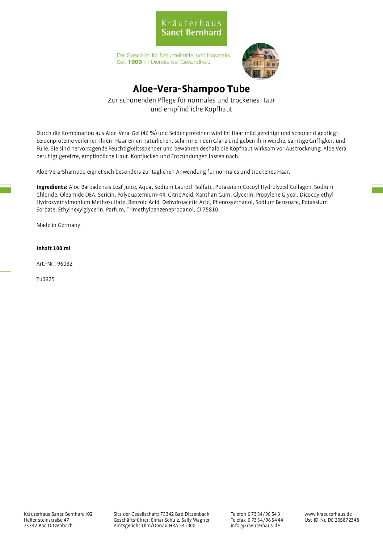 sanct-bernhard-aloe-vera-shampoo-500-ml-mildes-haarshampoo image 3