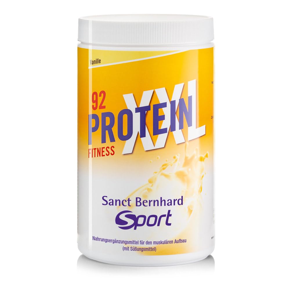 sanct-bernhard-sport-protein-xxl-92-proteinpulver-vanille-450-g image 1