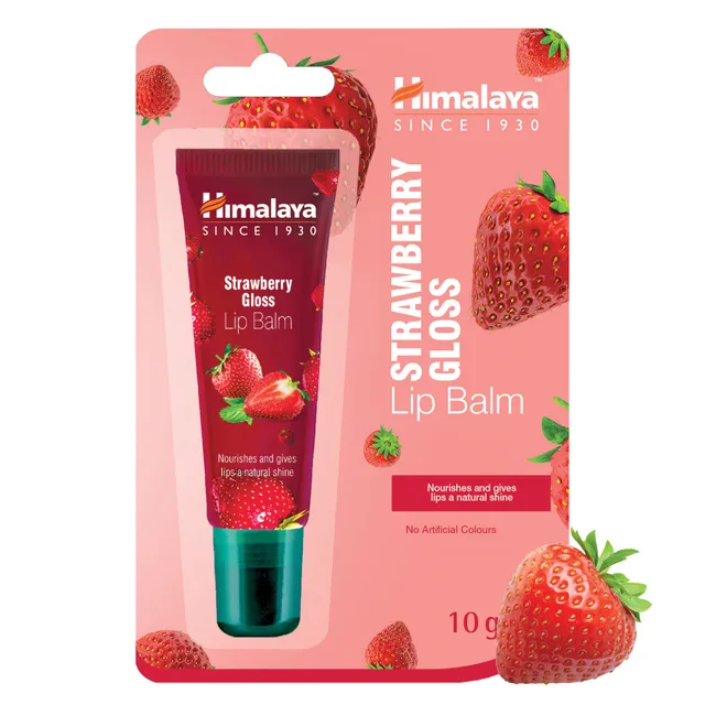 himalaya-lippenpflege-strawberry-gloss-lippenbalsam-10-g-erdbeere image 1