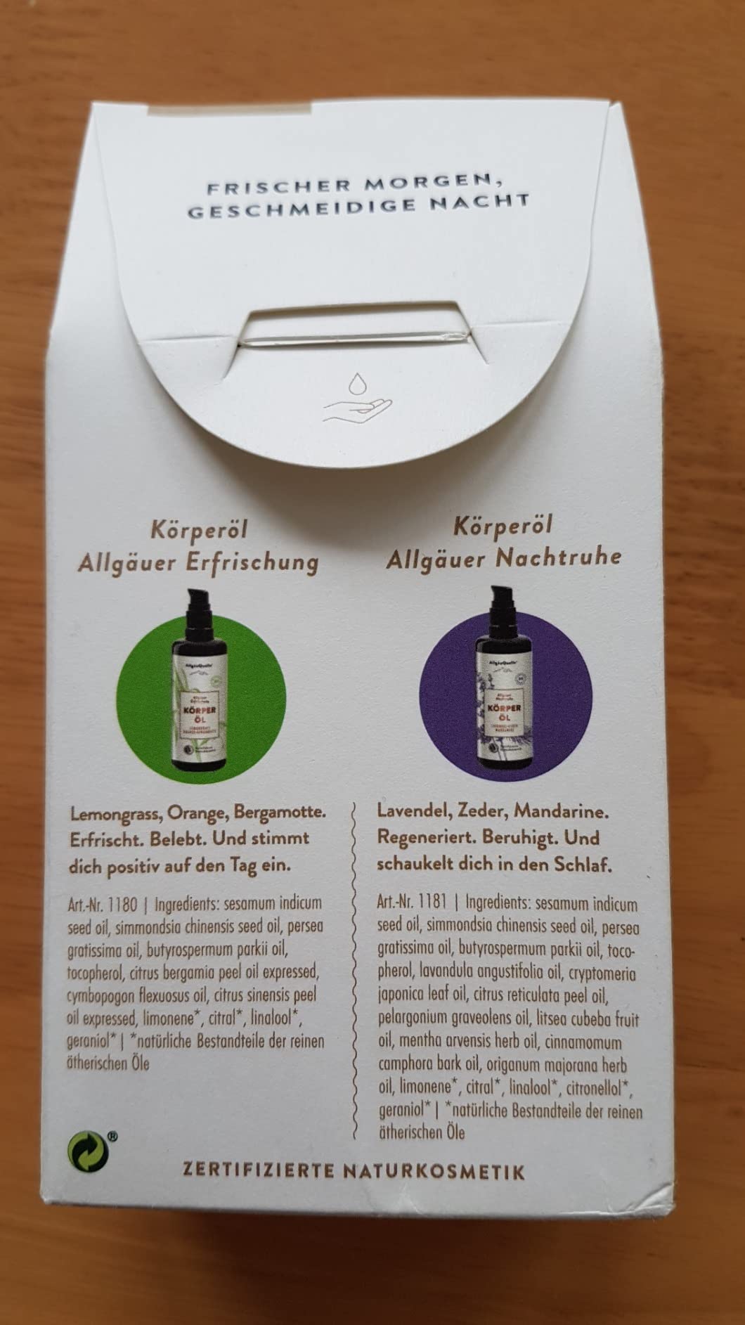 Zum Massieren