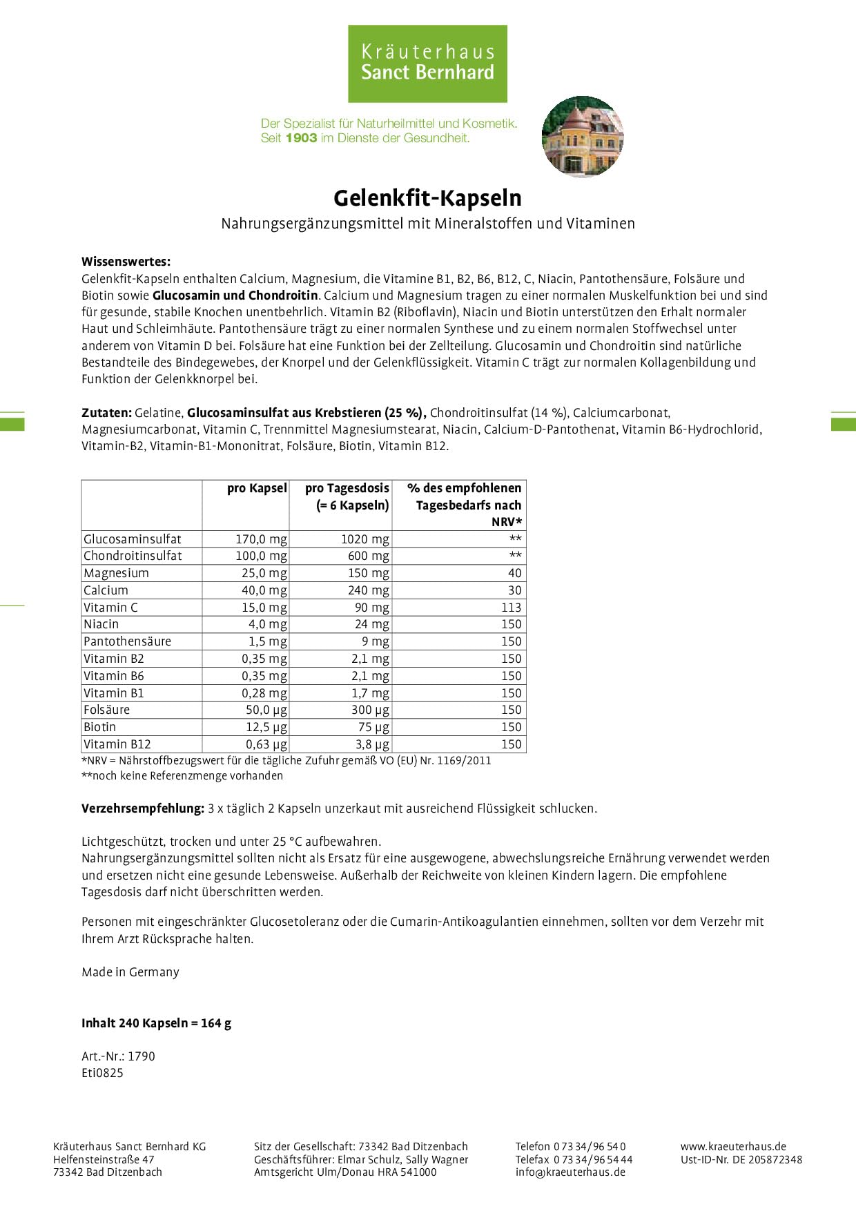 sanct-bernhard-gelenkfit-kapseln-3x240-st-glucosamin-chondroitin image 2