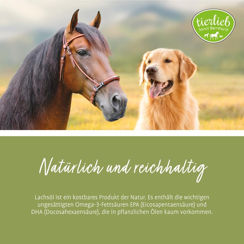 sanct-bernhard-tierlieb-lachs-l-hunde-pferde-1-liter-omega-3 image 3