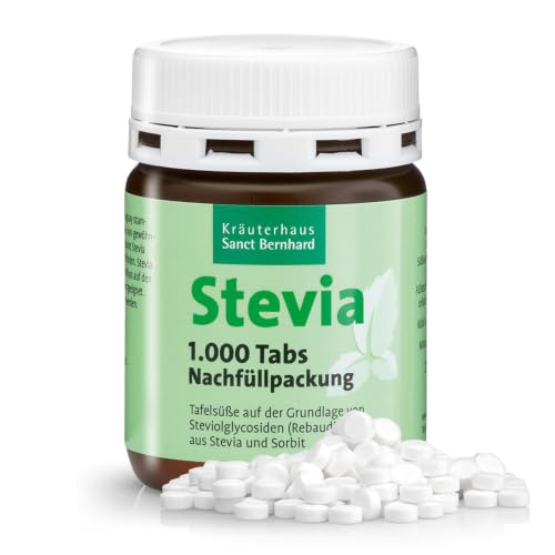 sanct-bernhard-stevia-tabs-nachf-llpack-1000-tabs-zuckerfrei image 4