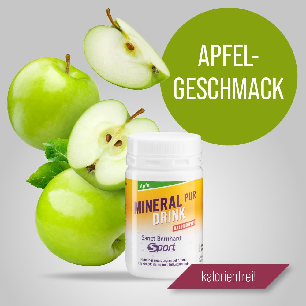 sanct-bernhard-sport-mineral-pur-drink-apfel-100-g-pulver image 4