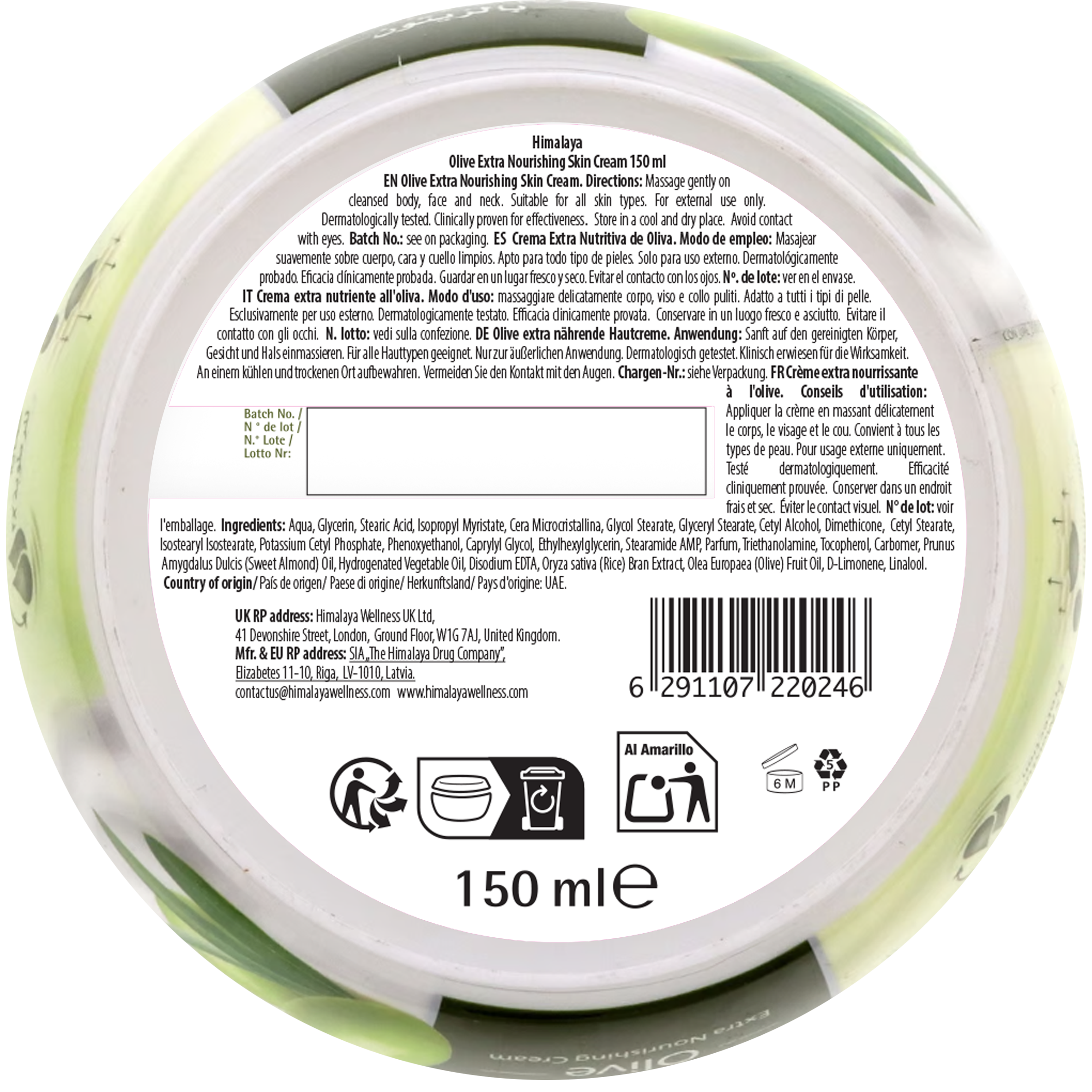 himalaya-olive-creme-n-hrende-creme-150-ml-trockene-haut image 2