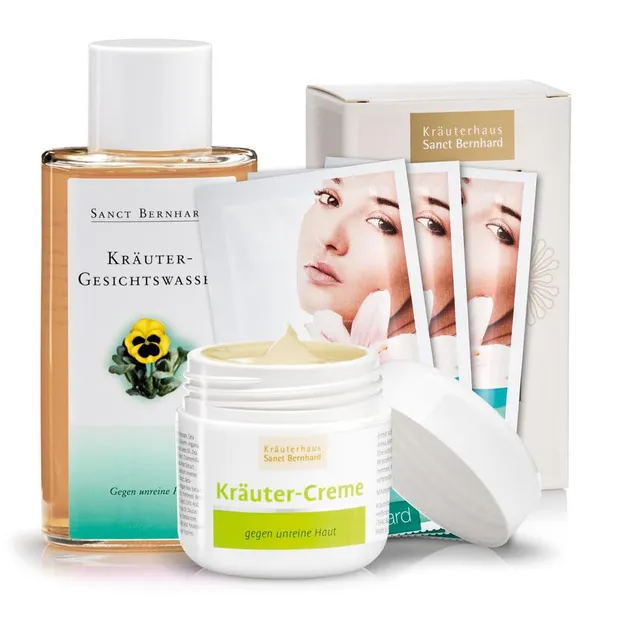 sanct-bernhard-anti-akne-set-kr-utercreme-gesichtswasser-maske image 1