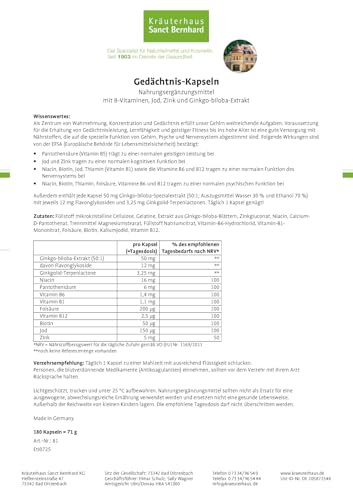 sanct-bernhard-ged-chtnis-kapseln-ginkgo-180-kapseln-b-komplex image 8