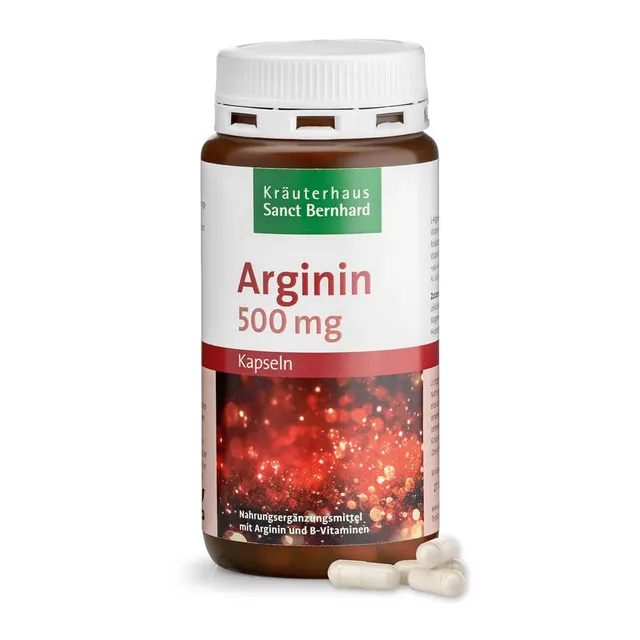 sanct-bernhard-arginin-kapseln-500-mg-150-kapseln-vegan image 1
