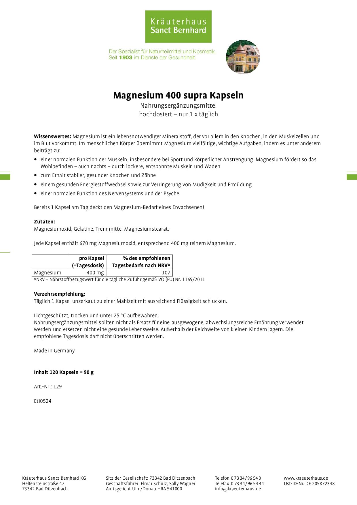 sanct-bernhard-magnesium-400-supra-kapseln-360-st-ck-muskeln image 7
