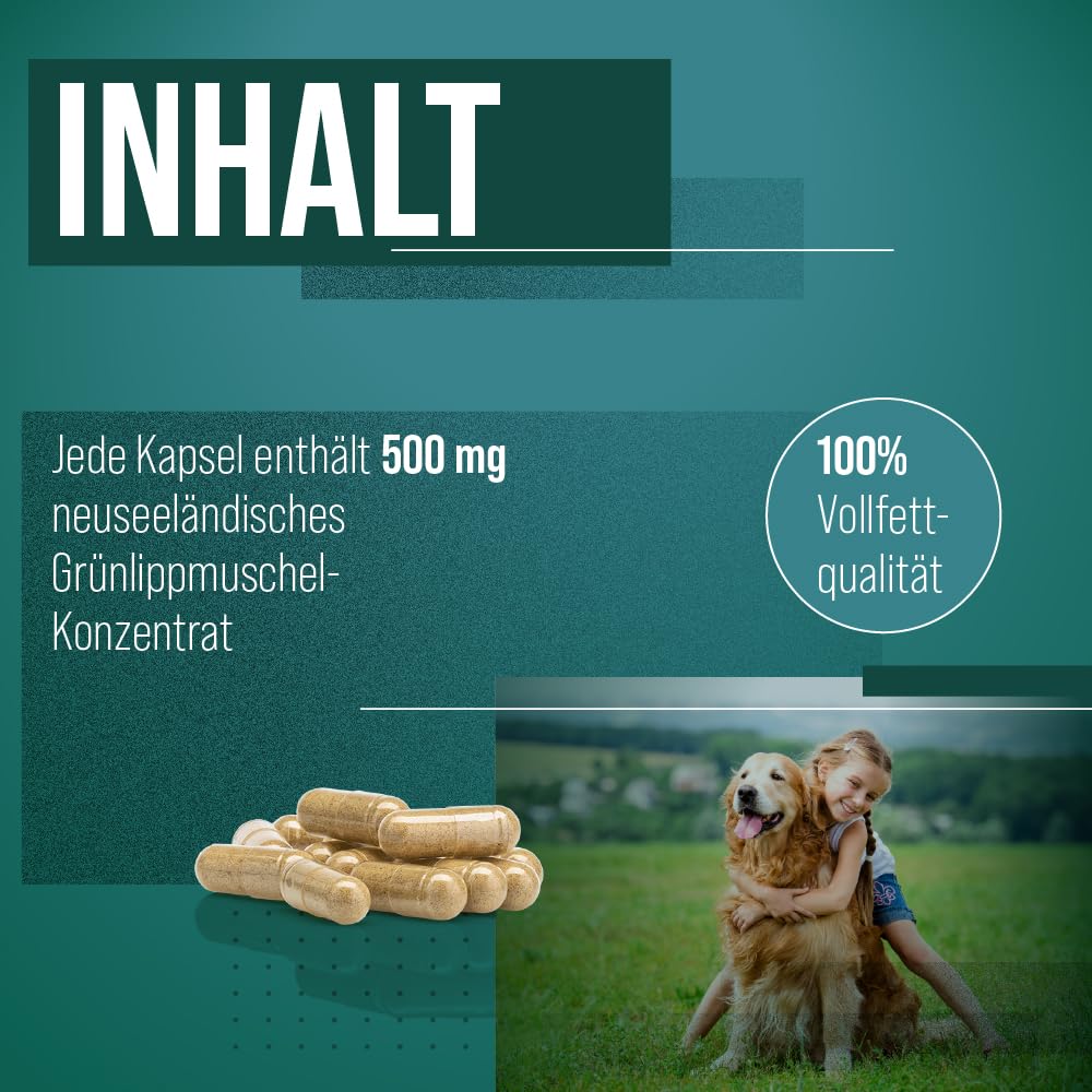 tierlieb-gr-nlippmuschel-hunde-kapseln-150-st-ck-gag image 4