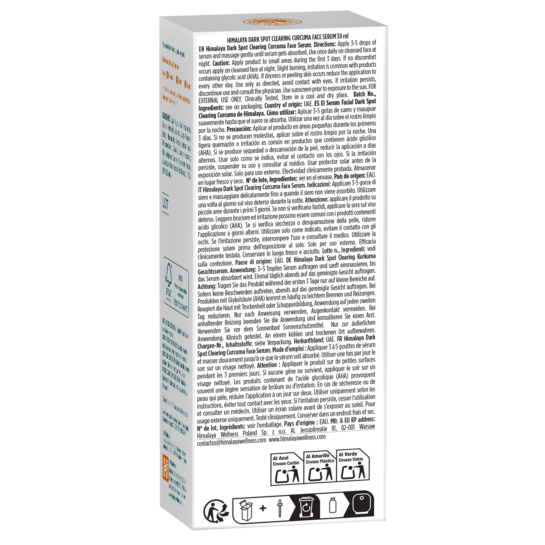 himalaya-dark-spot-clearing-kurkuma-gesichtsserum-30-ml-niacinamid image 6