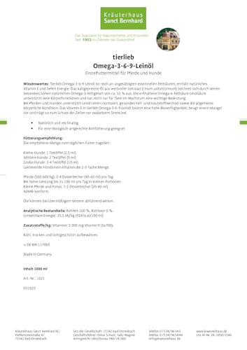 sanct-bernhard-tierlieb-lein-l-omega-3-6-9-1-liter-hund-pferd image 8