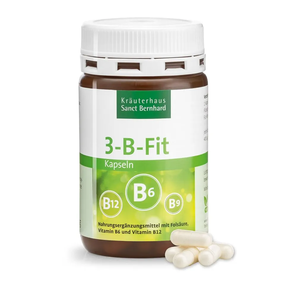 sanct-bernhard-3-b-fit-kapseln-b6-b12-fols-ure-120-kapseln image 1