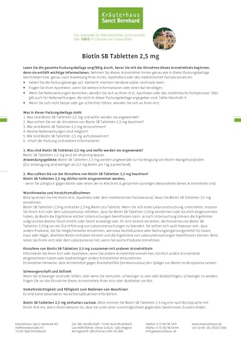 sanct-bernhard-biotin-sb-tabletten-2-5-mg-150-st-haut-haare image 7