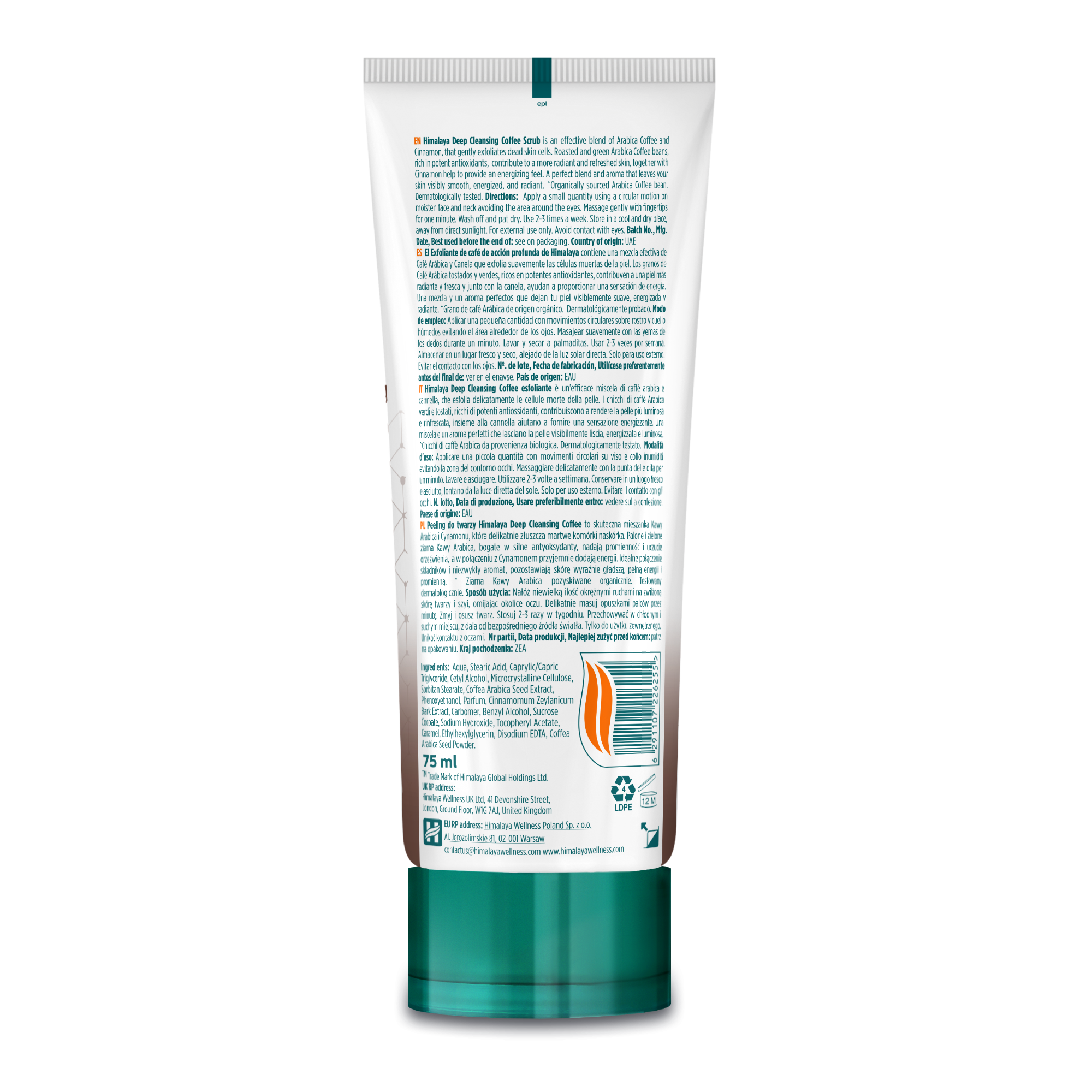 himalaya-deep-cleansing-coffee-gesichtspeeling-75-ml-poren image 2