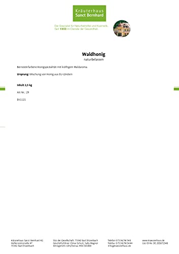 sanct-bernhard-waldhonig-naturbelassen-2-5-kg-kr-ftig-brotaufstrich image 4