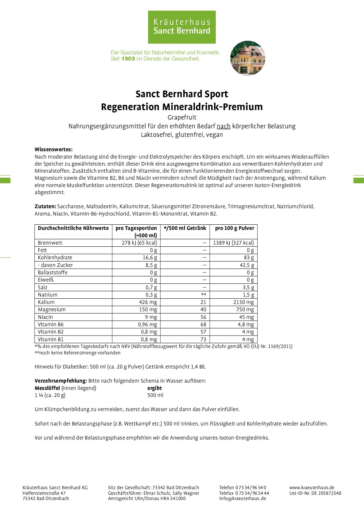 sanct-bernhard-sport-mineraldrink-grapefruit-750-g-vegan image 5
