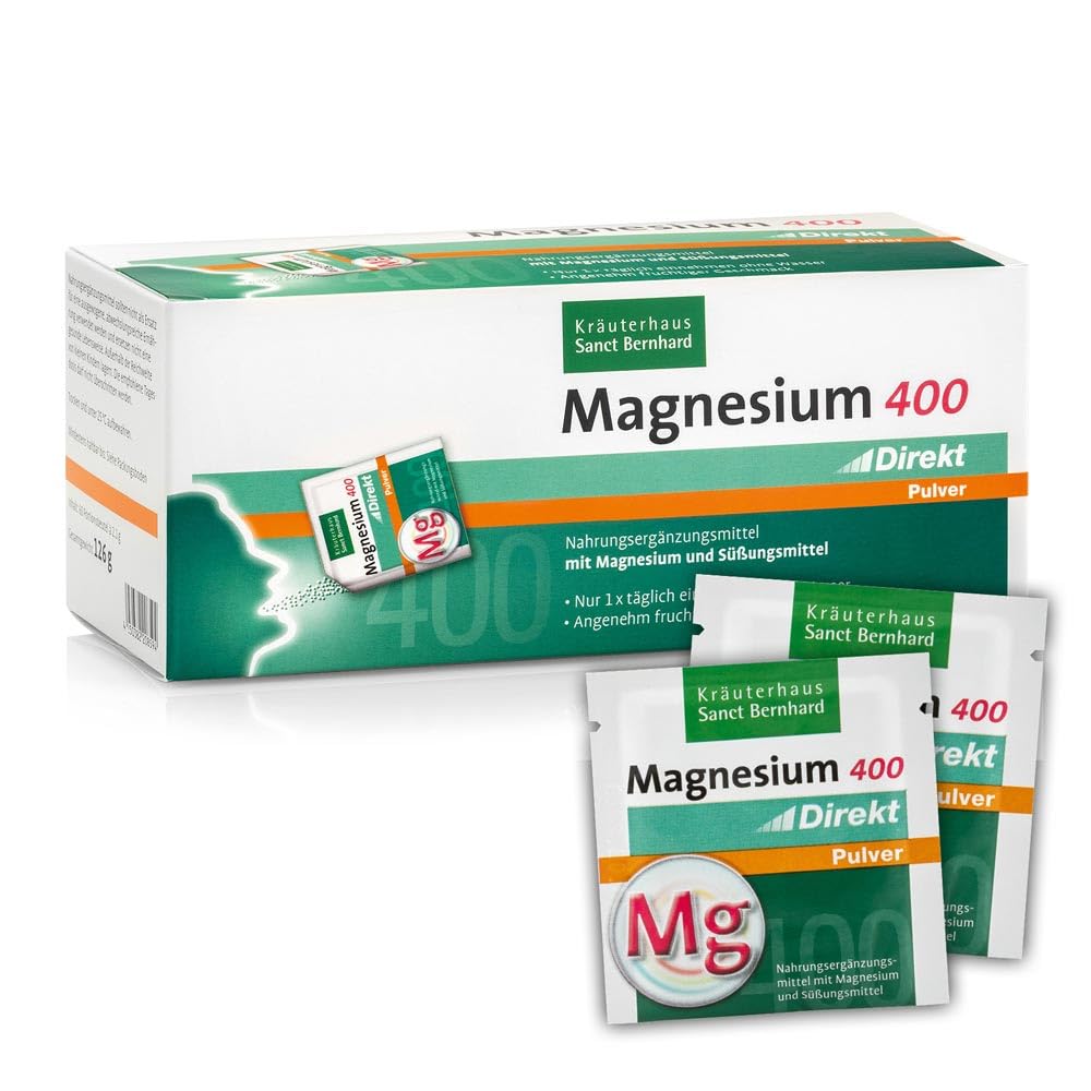 sanct-bernhard-magnesium-400-direkt-pulver-60-sticks-fruchtig image 1