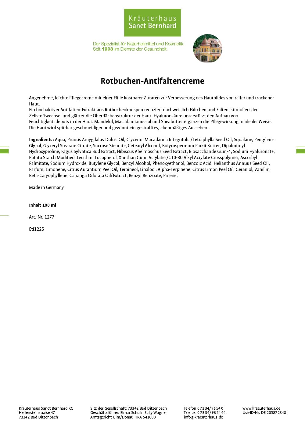 sanct-bernhard-rotbuchen-antifaltencreme-100-ml-f-r-reife-haut image 6