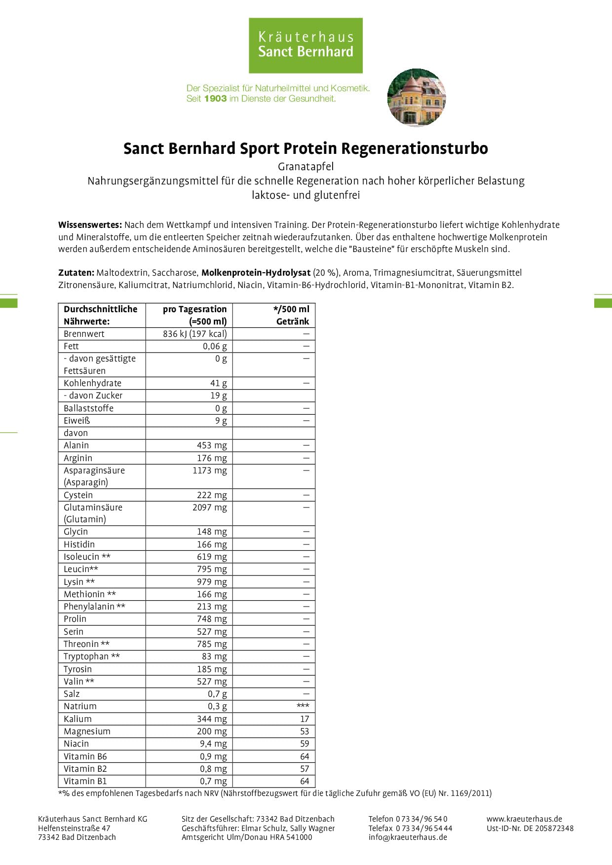 sanct-bernhard-sport-protein-granatapfel-750-g image 5