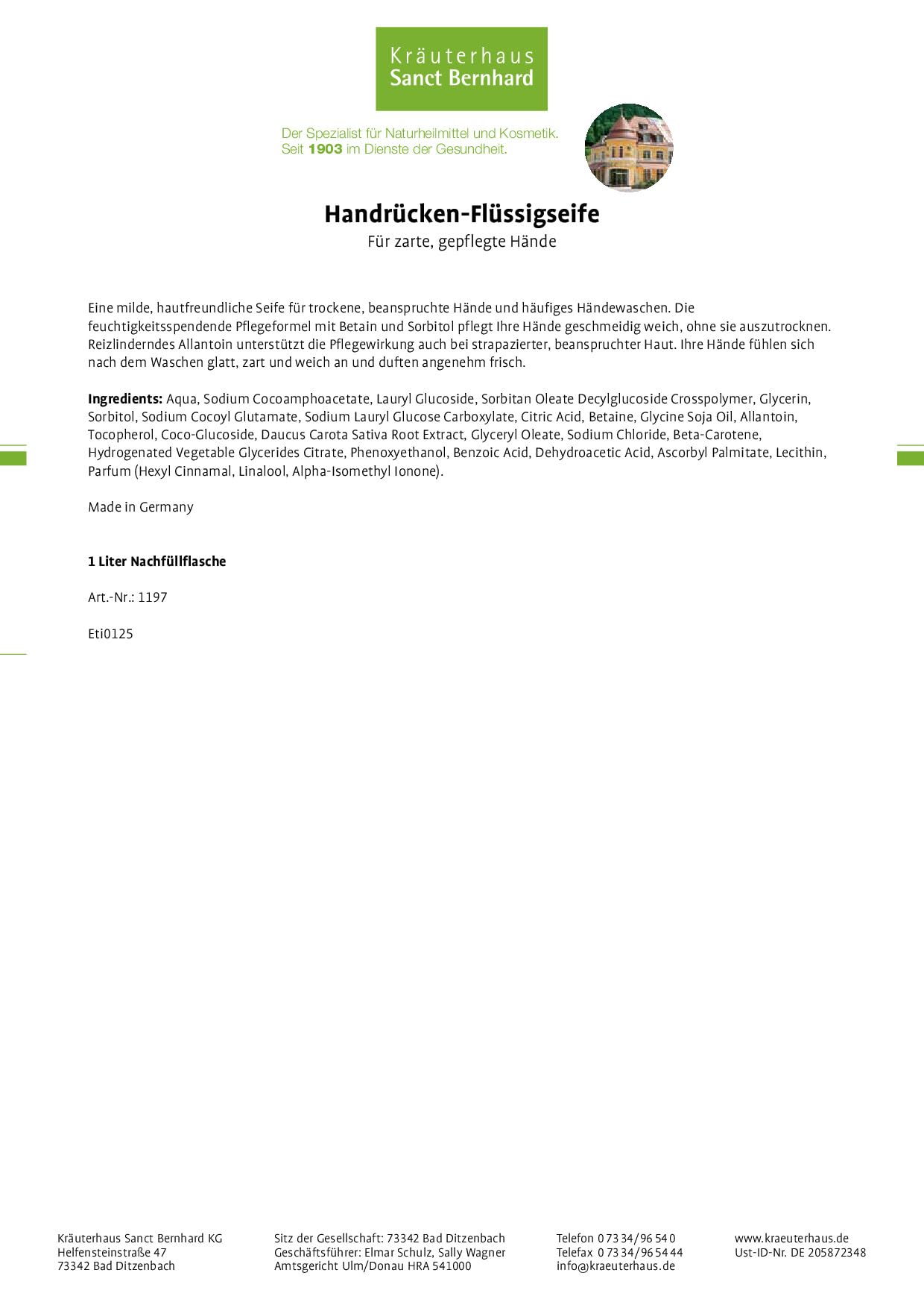 sanct-bernhard-handr-cken-fl-ssigseife-1000-ml-milde-handseife image 2