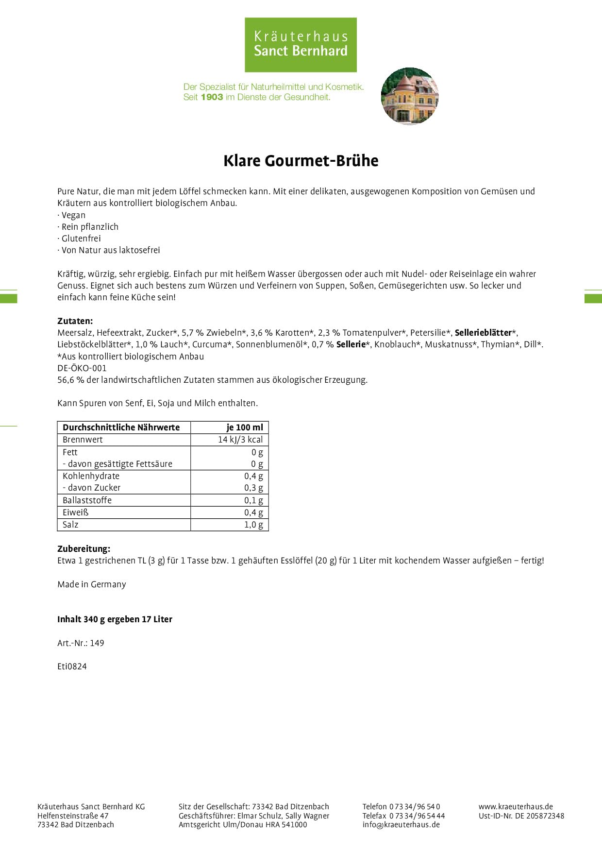 sanct-bernhard-klare-gourmet-br-he-gem-sebr-he-2x340-g-vegan image 2