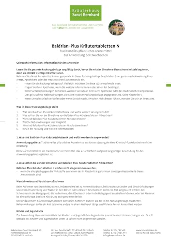 sanct-bernhard-baldrian-plus-kr-utertabletten-300-nerven-schlaf image 5