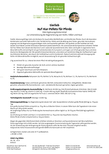sanct-bernhard-tierlieb-huf-kur-pellets-pferd-2-kg image 6