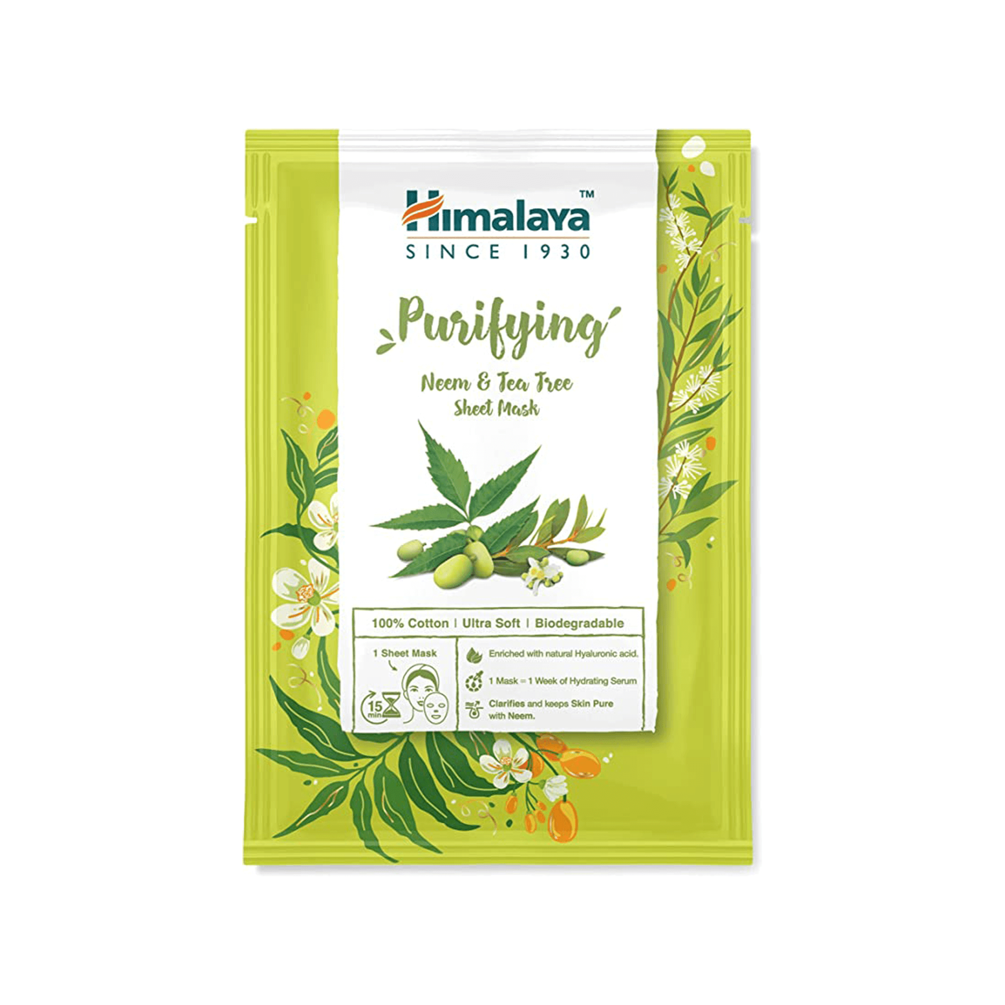 himalaya-neem-teebaum-tuchmaske-30-ml-fettige-haut image 1