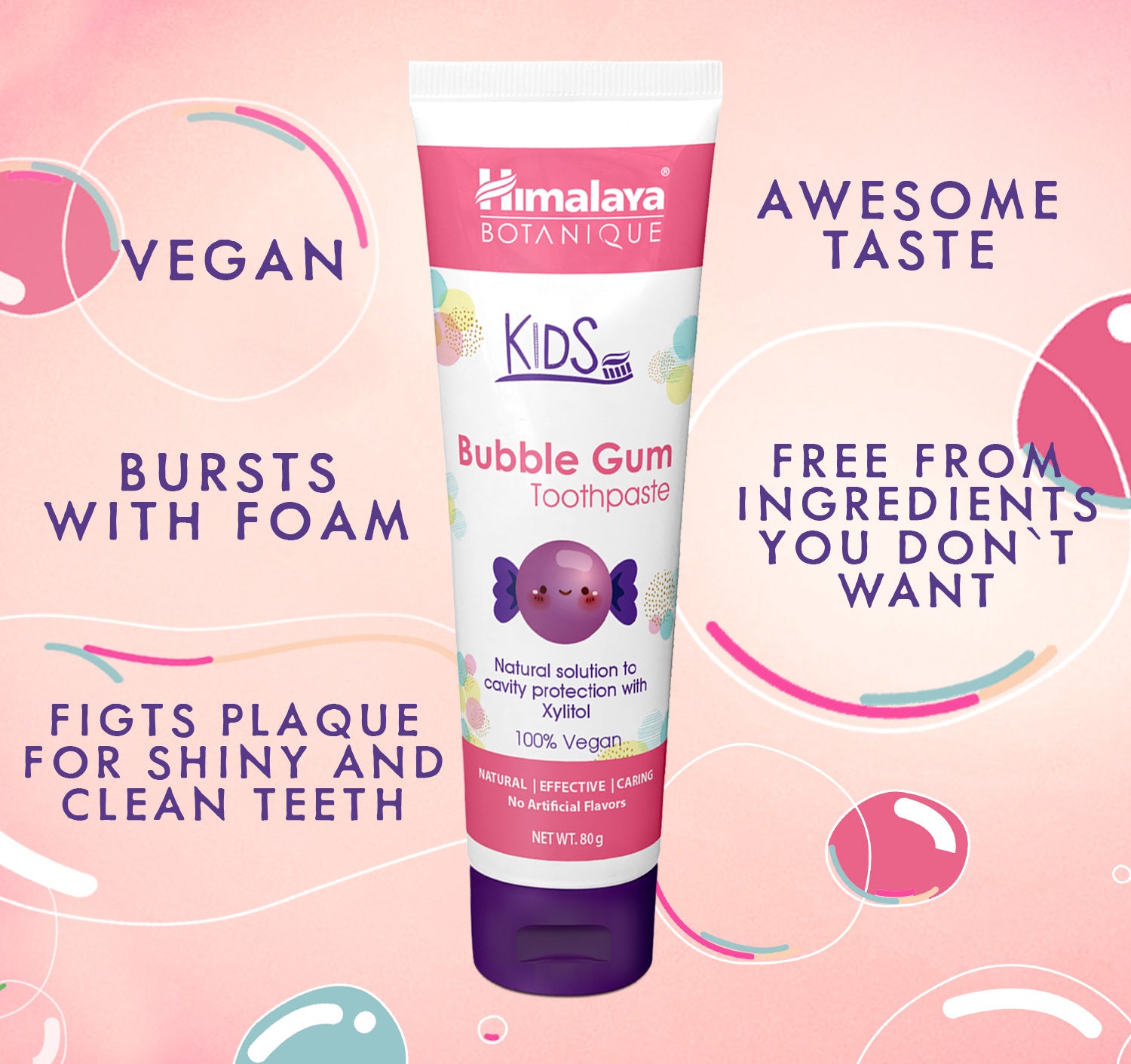 himalaya-kids-bubblegum-zahnpasta-80-g-ohne-fluorid image 4