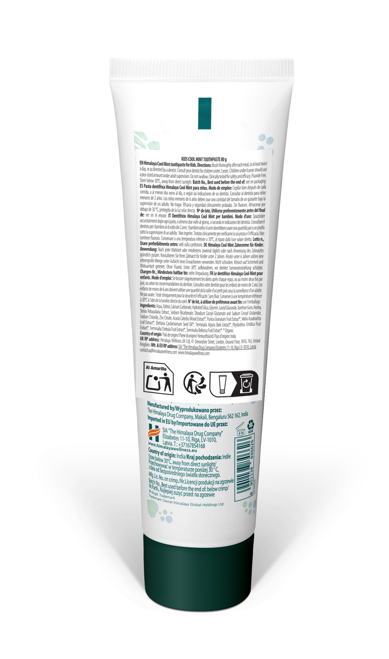 himalaya-kids-zahnpasta-80-g-cool-mint-zahnschmelz image 6
