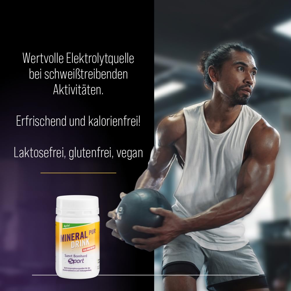 sanct-bernhard-sport-mineral-pur-drink-apfel-100-g-pulver image 3