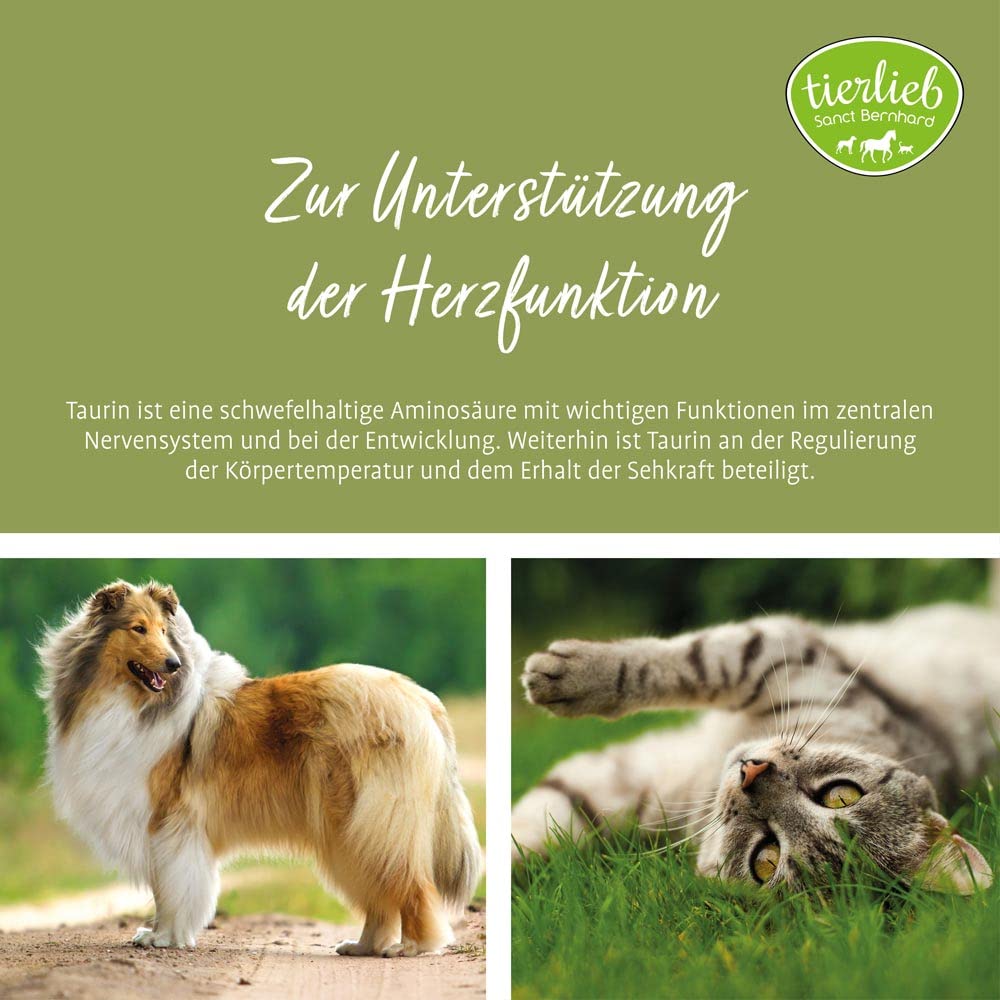 tierlieb-sanct-bernhard-taurin-pulver-katzen-hunde-100-g-herz image 2
