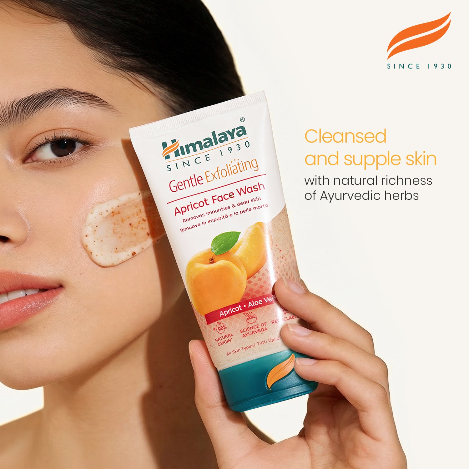 himalaya-aprikose-peeling-gesichtswaschgel-150-ml-sanft image 2