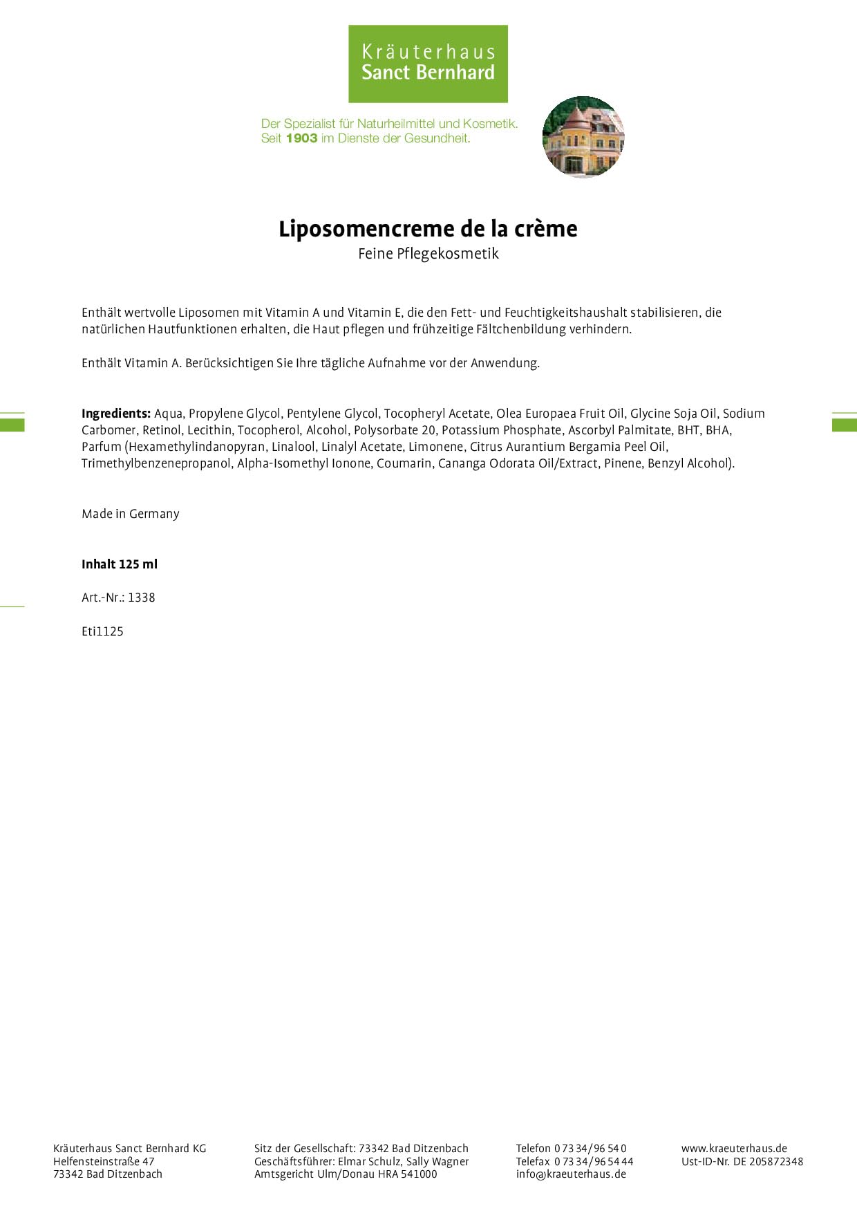 sanct-bernhard-liposomencreme-gesichtscreme-125-ml-vitamin-a-e image 2