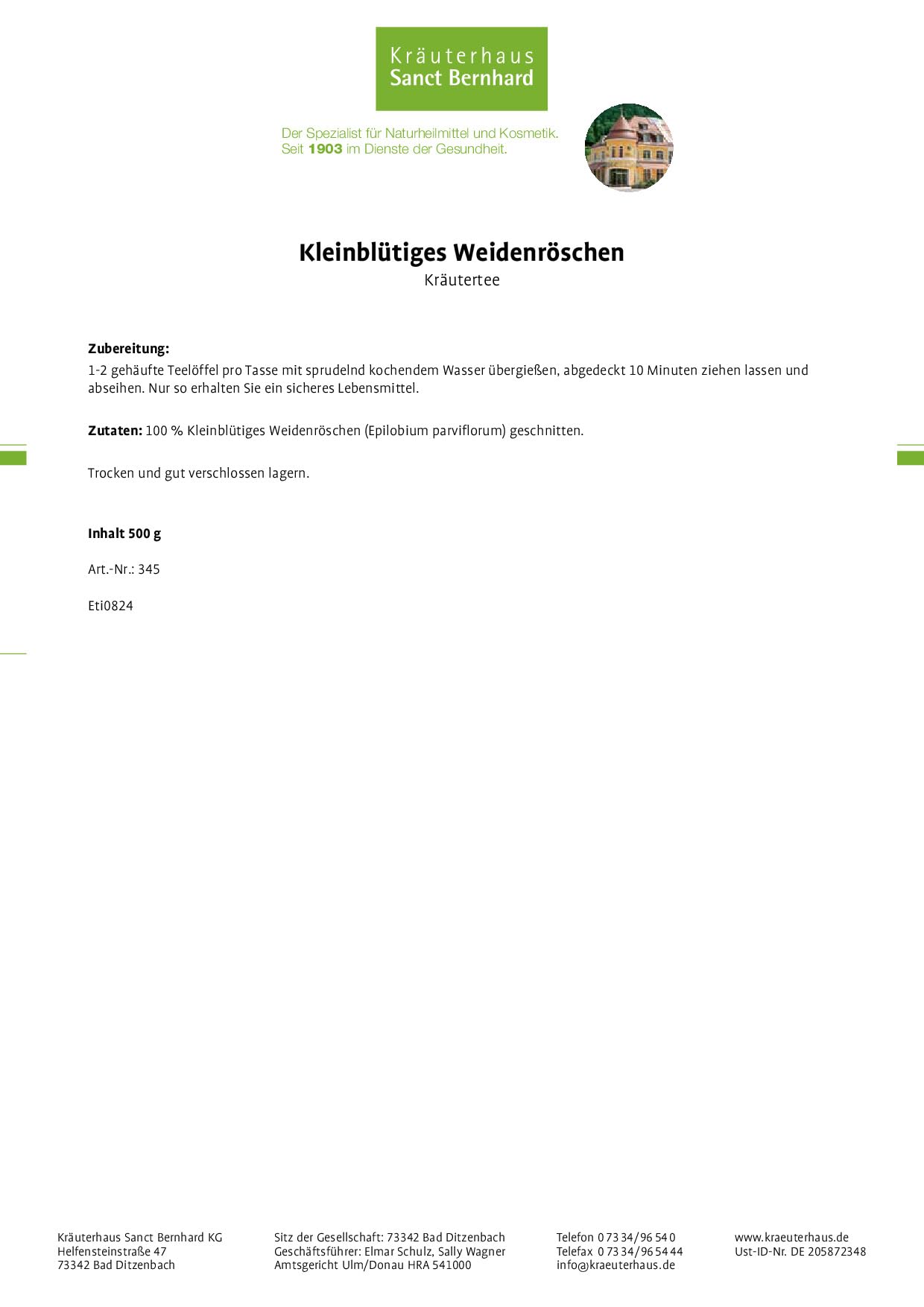 kr-uterhaus-sanct-bernhard-weidenr-schen-tee-500-g-prostata image 2