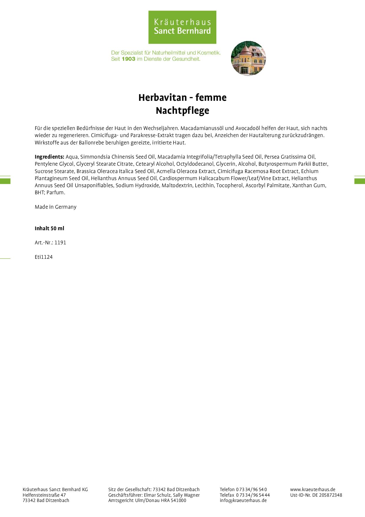 sanct-bernhard-herbavitan-femme-set-4-teilig-gesichtspflege image 4