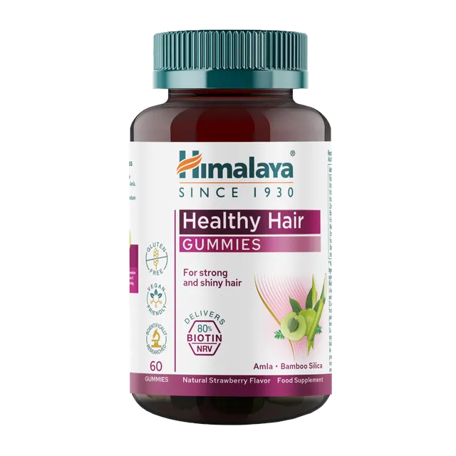 himalaya-healthy-hair-gummies-60-st-ck-biotin-erdbeere image 1