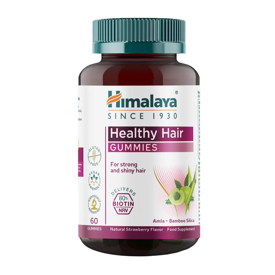 himalaya-healthy-hair-gummies-60-st-ck-biotin-erdbeere image 1