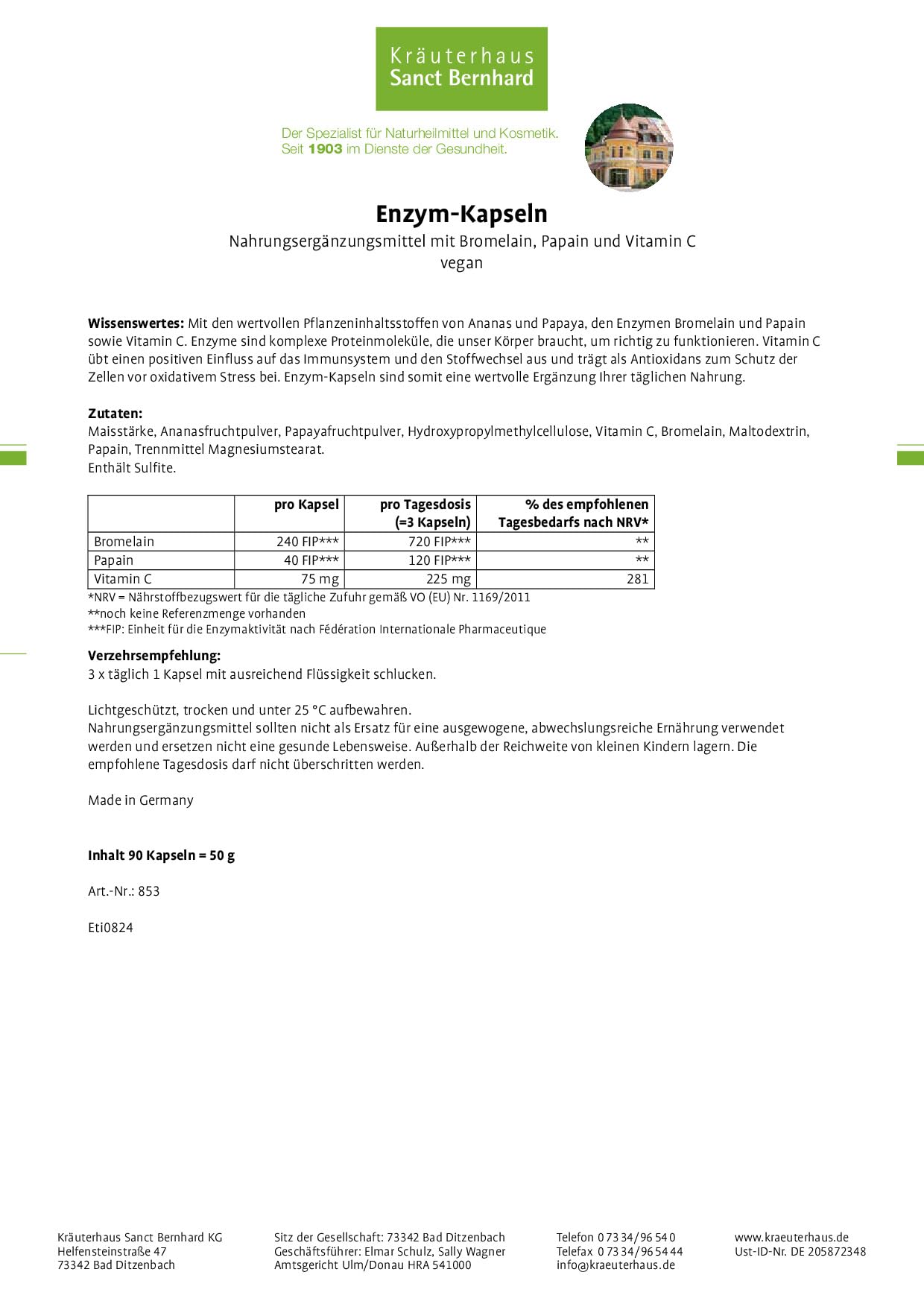 sanct-bernhard-enzym-kapseln-90-st-ck-bromelain-vegan image 2